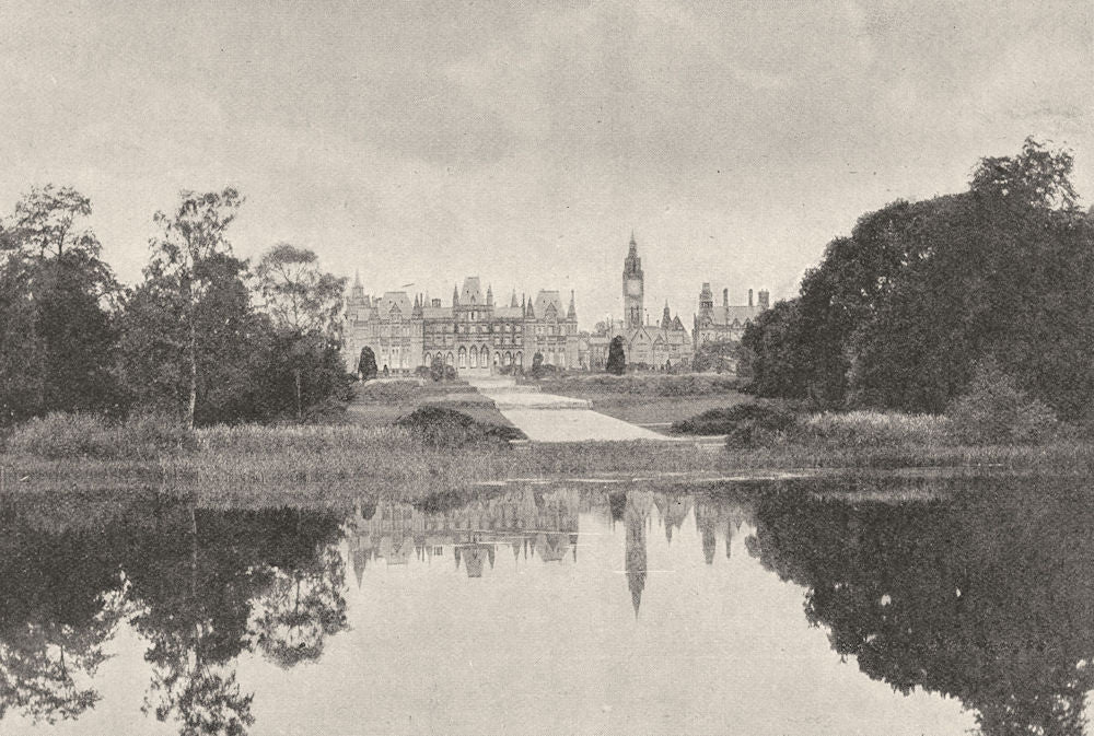 CHESHIRE. Eaton Hall 1901 old antique vintage print picture